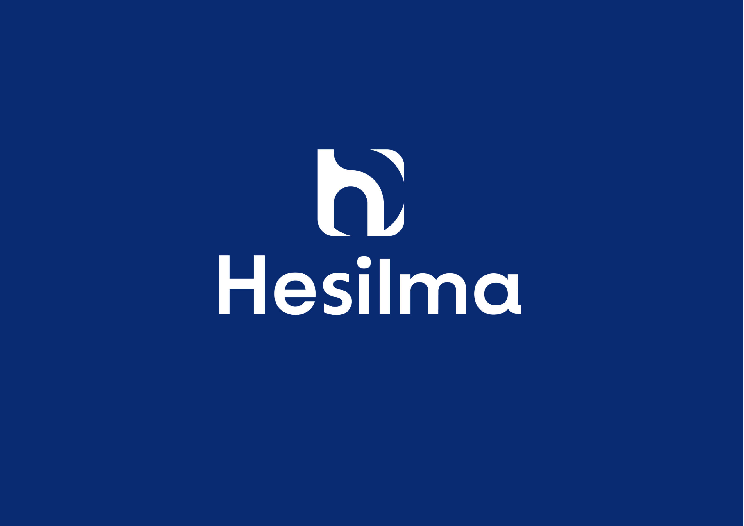 Logo texte générique – fond bleu